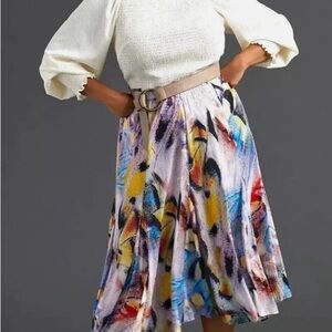 Anthropologie Multicolor A-Line Skirt